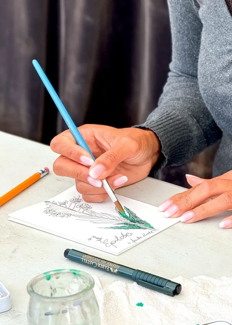 Atelier carnet de voyage à l’aquarelle en pleine nature à Isola 2000